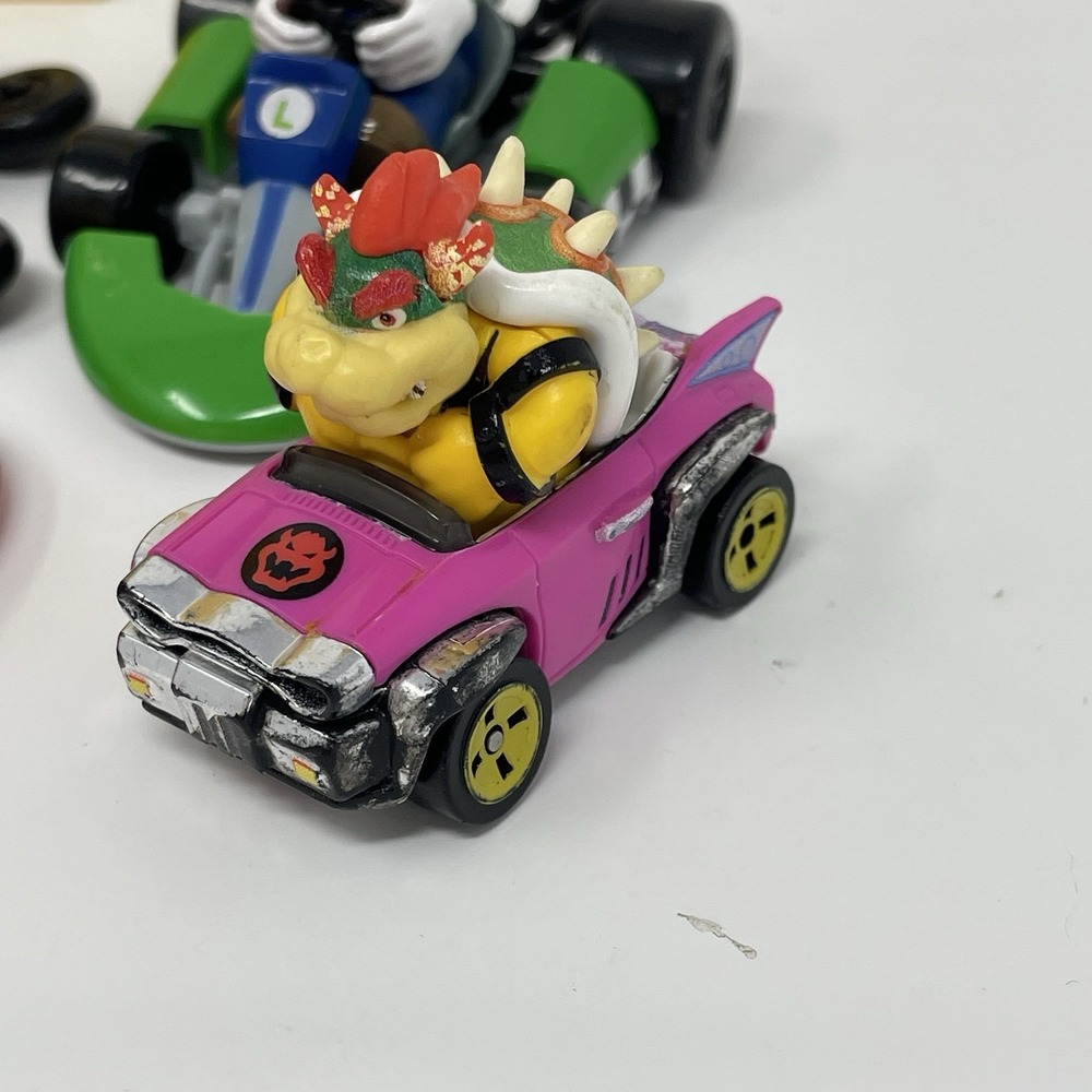 Hot Wheels McDonalds Mario Kart Donkey Kong Racers Figure Lot 12 Bowzer Badwagon - Picture 2 of 8